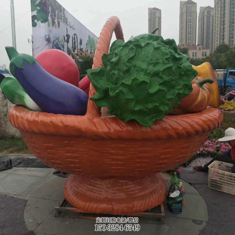 果篮雕塑观赏型,街景小品,白菜果篮雕塑常用 果篮雕塑观赏型,街景小品,白菜果篮雕塑常用